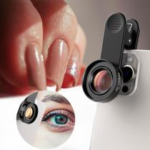 Lente Macro Profissional P/ Celular 30-120mm P/ Unhas Cílios