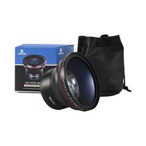 Lente Macro Super Grande Angular 0.43x HD Lightdow Para Câmeras Canon Nikon Sony Com Filtro De 49mm