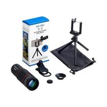 Lente Monocular HD 18x25 Com Zoom Universal Para Celular Com Tripé Para Observação