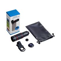 Lente Monocular HD Zoom 18x25 Universal Para Celular Com Tripé Para Observação Com Smartphone