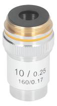 Lente Objetiva 10/0,25 P/ Microscópio Ampliação Acromática