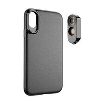 Lente Olho de Peixe e Telefoto + Case para iPhone XS Max Apexel