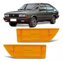 Lente Pisca Dianteiro VW Passat 83 84 85 86 87 88 Âmbar Esquerdo
