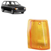 Lente Pisca Seta Lanterna Dianteira Fiat Uno 1984 1985 1986 1987 1988 1989 1990 Âmbar Estriada Acrílico