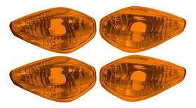 Lente Pisca Titan 150 160 Fan 150 160 Bros 160 Amarelo Alaranjado Kit C 4