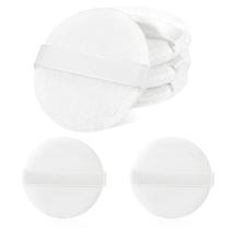 Lente Powder Puff Mozeat para configuração de maquiagem, 6 peças, branca, 5,5 cm