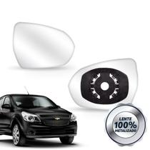 Lente Retrovisor Agile Montana 2012 A 2017 Com Base