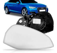 Lente Retrovisor Audi A4 / 16 a 18 - Lado Esquerdo (Motorista) Com Aquecedor