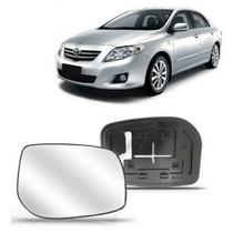 Lente Retrovisor c/Base Corolla 2009/2014 Esquerdo Metagal