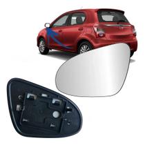 Lente Retrovisor c/Base Etios 2014/2021 Esquerdo Metagal