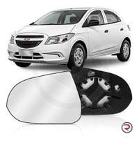 Lente Retrovisor C/Vidro Onix 13 A 18 C/Base Lado Esquerda