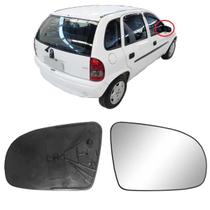 Lente Retrovisor Chevrolet Corsa 94-16 Prata