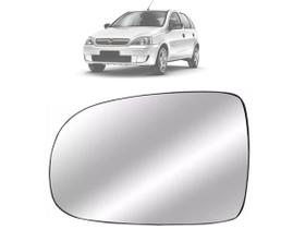 Lente Retrovisor Chevrolet Corsa Montana 2002 até 2012 Esquerdo EB111