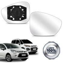 Lente Retrovisor Citroen C3 C4 2012 A 2015 Aircross com Base Lente Retrovisor Citroen C3 C4 2012 A 2015 Aircross com Base