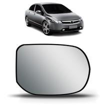 Lente Retrovisor Civic 2006 a 2012 C/ Aquecimento