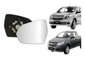 Lente Retrovisor Com Base Agile/Montana - Lado Esquerdo Lente Retrovisor Com Base Agile/Montana - Lado Esquerdo