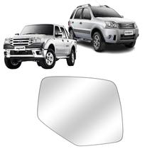 Lente Retrovisor Com Base Ecosport 2003 até 2012 Ranger 2004 até 2009 Esquerdo
