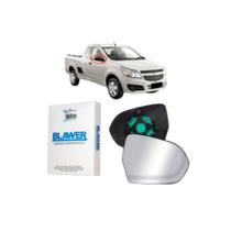 Lente Retrovisor Com Base Espelhado Lado Direito Agile 2010 a 2014 e Montana 2009 a 2014