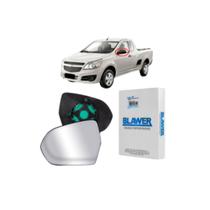 Lente Retrovisor Com Base Espelhado Lado Esquerdo Agile 2010 a 2014 e Montana 2009 a 2014