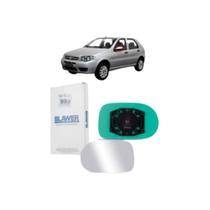Lente Retrovisor Com Base Espelhado Lado Esquerdo Palio Fire Economy 2011 a 2017