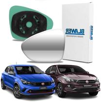 Lente retrovisor com base fiat argo cronos 17/ ld esquerdo