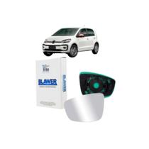 Lente Retrovisor Com Base Maior Espelhado Lado Esquerdo Gol Saveiro Voyage G6 Fox UP Golf