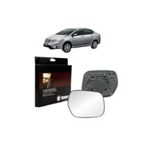 Lente Retrovisor Com Base Metalizada Lado Esquerdo City 2009 a 2014 Lente Retrovisor Com Base Metalizada Lado Esquerdo City 2009 a 2014