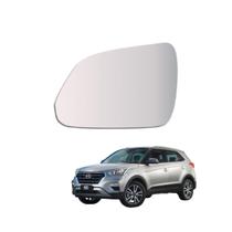 Lente Retrovisor Com Base Metalizada Lado Esquerdo Creta 2017 a 2021 Lente Retrovisor Com Base Metalizada Lado Esquerdo Creta 2017 a 2021