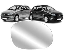 Lente Retrovisor Com Base Peugeot 206 e 207 1999 até 2014 Lado Direito Lente Retrovisor Com Base Peugeot 206 e 207 1999 até 2014 Lado Direito