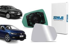 Lente retrovisor com base polo virtus 17-20 ld esquerdo Lente retrovisor com base polo virtus 17-20 ld esquerdo