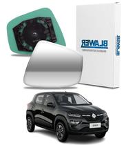 Lente Retrovisor Com Base Renault Kwid Todos Lado Esquerdo