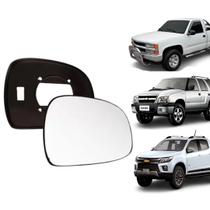 Lente retrovisor com base s10 blazer silverado lado esquerdo