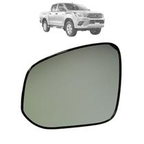 Lente Retrovisor Com Base Toyota Hilux 2016 Até 2023