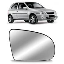 Lente Retrovisor Corsa 1994 a 2000 Classic 2000 a 2013 Prata