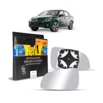 Lente Retrovisor Esquerdo Com Base Para Vectra 2002 A 2016