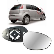 Lente Retrovisor Fiat Punto 2007 a 2017 Direito