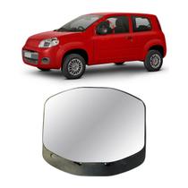 Lente Retrovisor Fiat Uno 2010 a 2022 Esquerdo