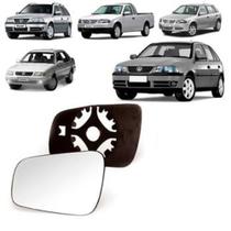 Lente Retrovisor Gol Saveiro G3 G4 Santana 99 A 01 Esquerdo