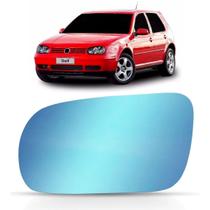 Lente Retrovisor Golf 1999 2000 2001 2002 2003 2004 2005 2006 Térmico Azul