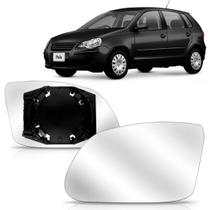 Lente Retrovisor Golf 2008 A 2010 Polo 2010 A 2017 com Base Lente Retrovisor Golf 2008 A 2010 Polo 2010 A 2017 com Base