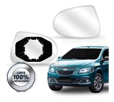 Lente Retrovisor Onix Prisma 2012 A 2017 Com Base