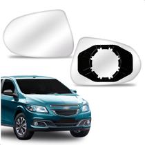 Lente Retrovisor Onix Prisma 2012 A 2017 Com Base