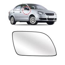 Lente Retrovisor Polo 2002 2003 2004 2005 2006 Com Base