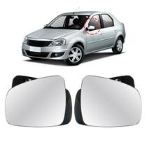 Lente Retrovisor Renault Logan 2010 a 2014 Escolha o Lado