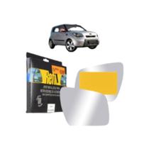 Lente Retrovisor Sem Base Convexo Prata Metalizado Lado Direito Soul 2008 a 2020