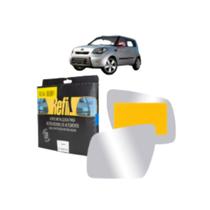 Lente Retrovisor Sem Base Convexo Prata Metalizado Lado Esquerdo Soul 2008 a 2020