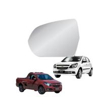 Lente Retrovisor Sem Base Metalizada Lado Esquerdo Agile 2010 a 2016 e Montana 2011 a 2020