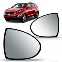 Lente retrovisor sportage 2011 a 2015 c/ base