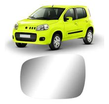 Lente Retrovisor UNO VIVACE 2010 a 2017 Convexa SEM BASE