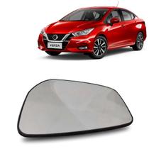 Lente Retrovisor Versa 2020 A 2022 C/ Aquecedor e Ponto Cego